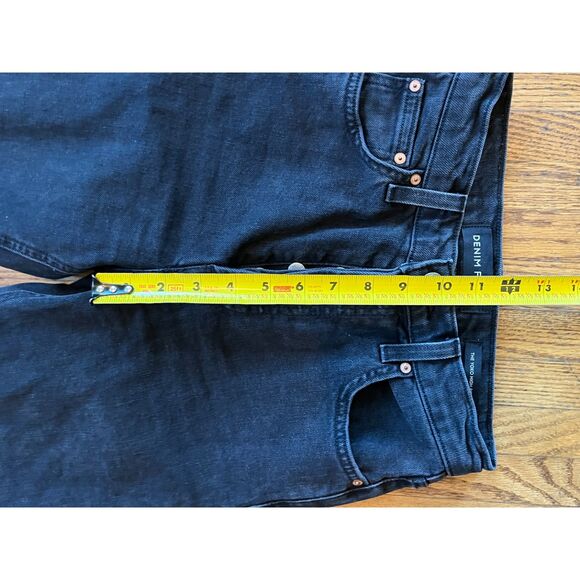 DENIM FORUM Black The Yoko High Rise Slim Jeans Pants   Women's Size 28 - Picture 9 of 11
